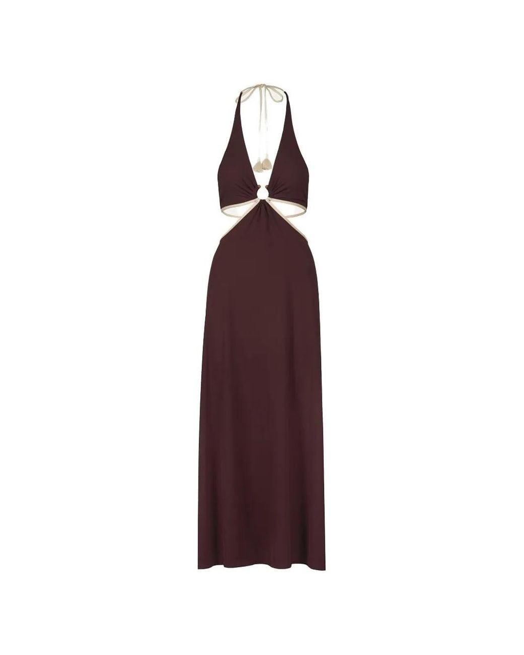 Johanna Ortiz Purple Beautiful Paradigm Cut-Out Maxi Dress