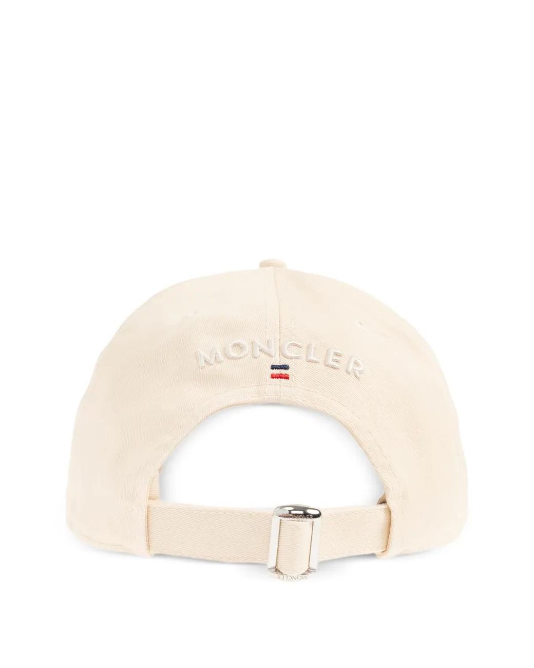 Moncler White Logo-Patch Cap Hat for men