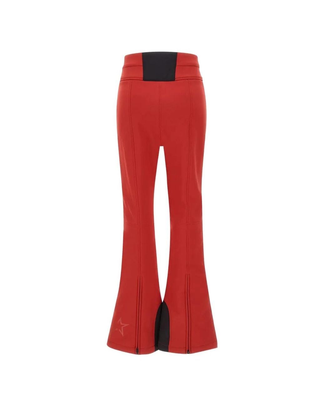 Perfect Moment Red High-Waist Aurora Flare Ski Pants