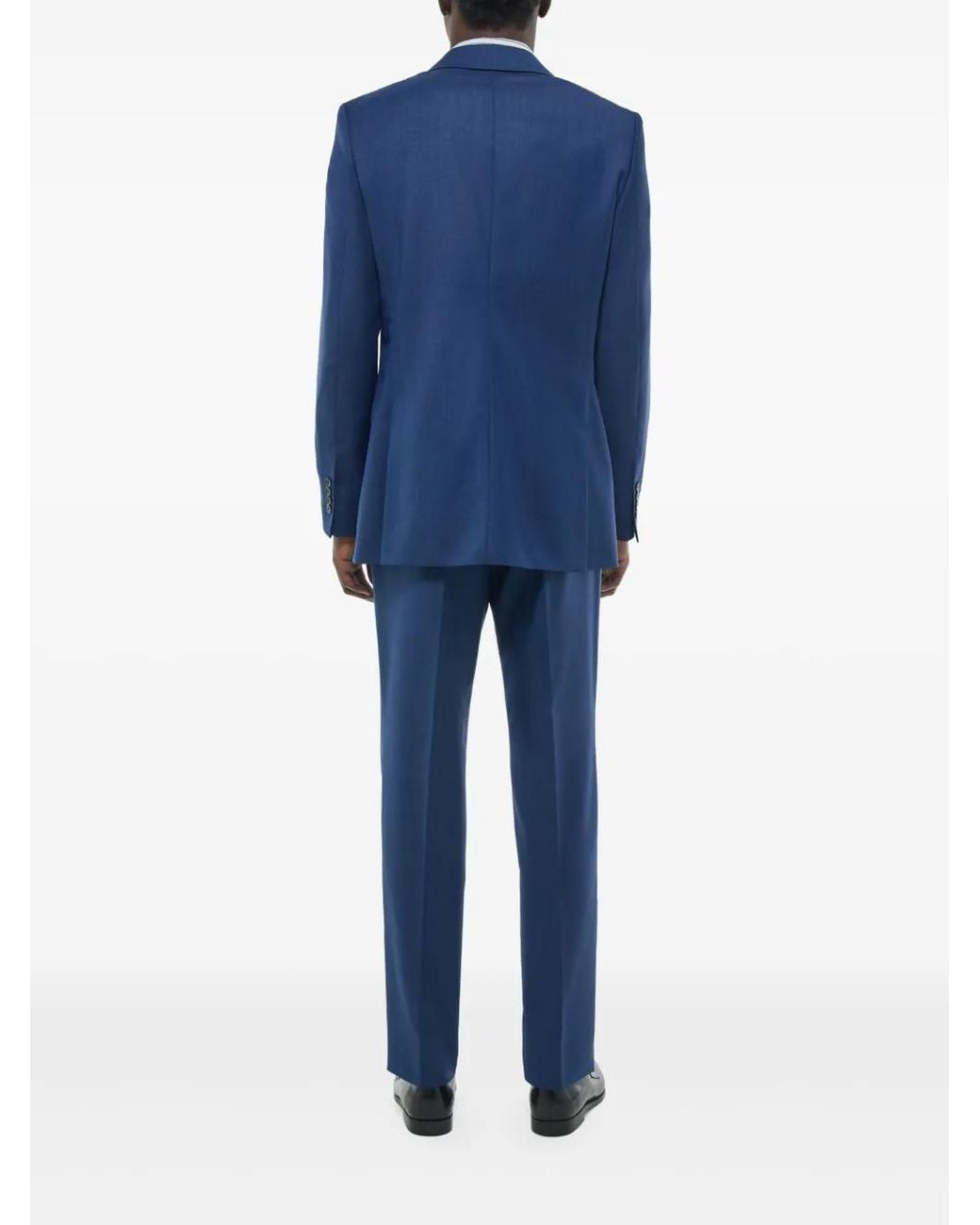 Fursac Blue Virgin-Wool Suit for men