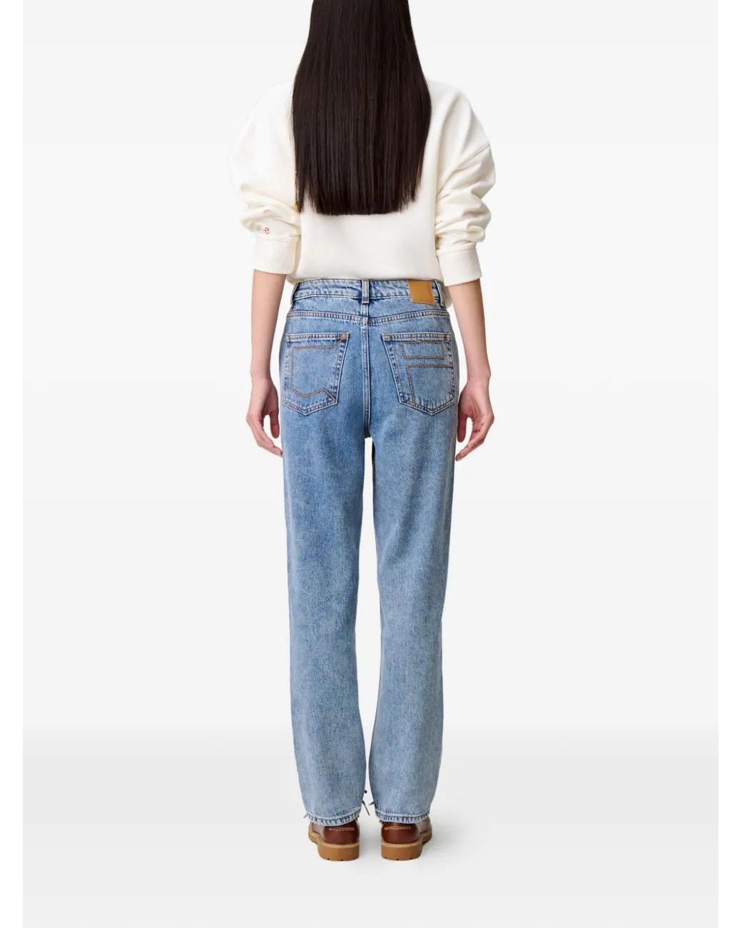 Claudie Pierlot Straight Broek in het Blue