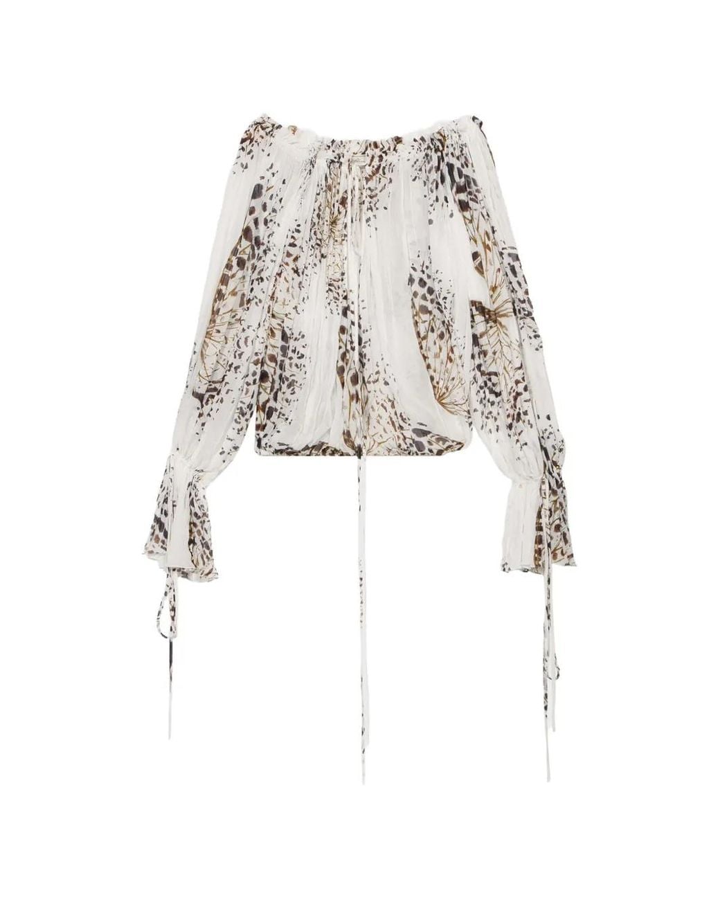 Blumarine White Long-Sleeves Blouse