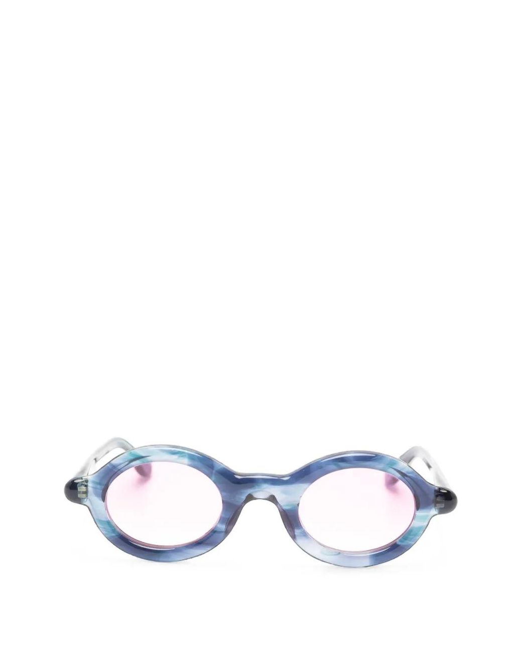 Paloceras White Round-Frame Sunglasses