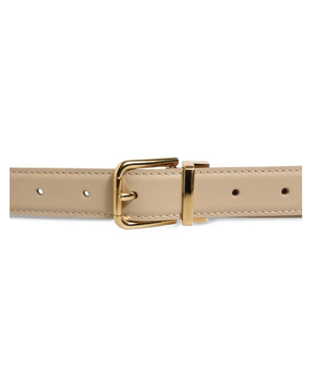 Dolce & Gabbana Natural Leather Double-Wrap Belt
