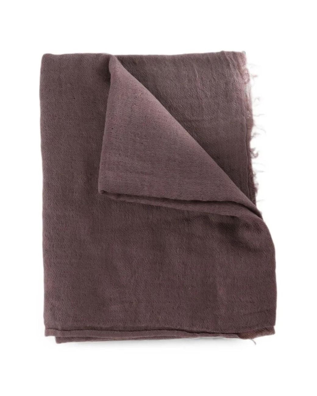 Rick Owens Purple Écharpe À Bords Francs