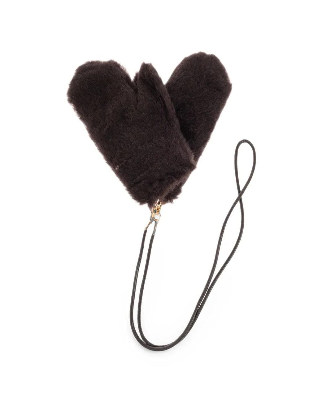 Max Mara Black Ombrato3 Mittens