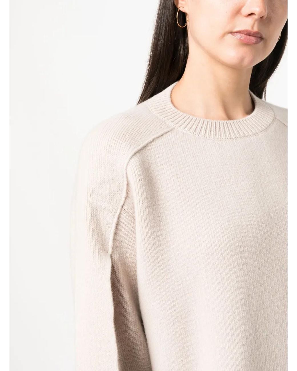 Lanvin Natural Klassischer Pullover