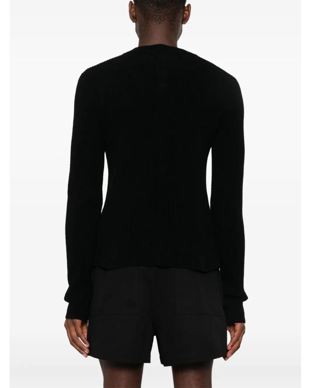 Rick Owens Black Headon Sweater for men