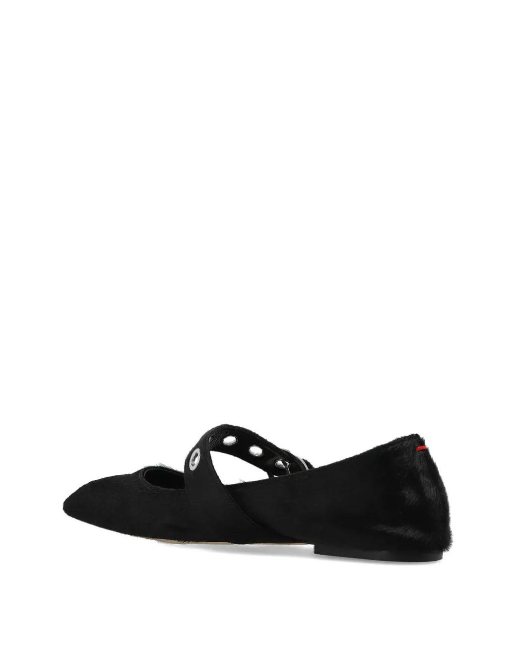 Aeyde White Flache Uma Pumps Mit Ösen