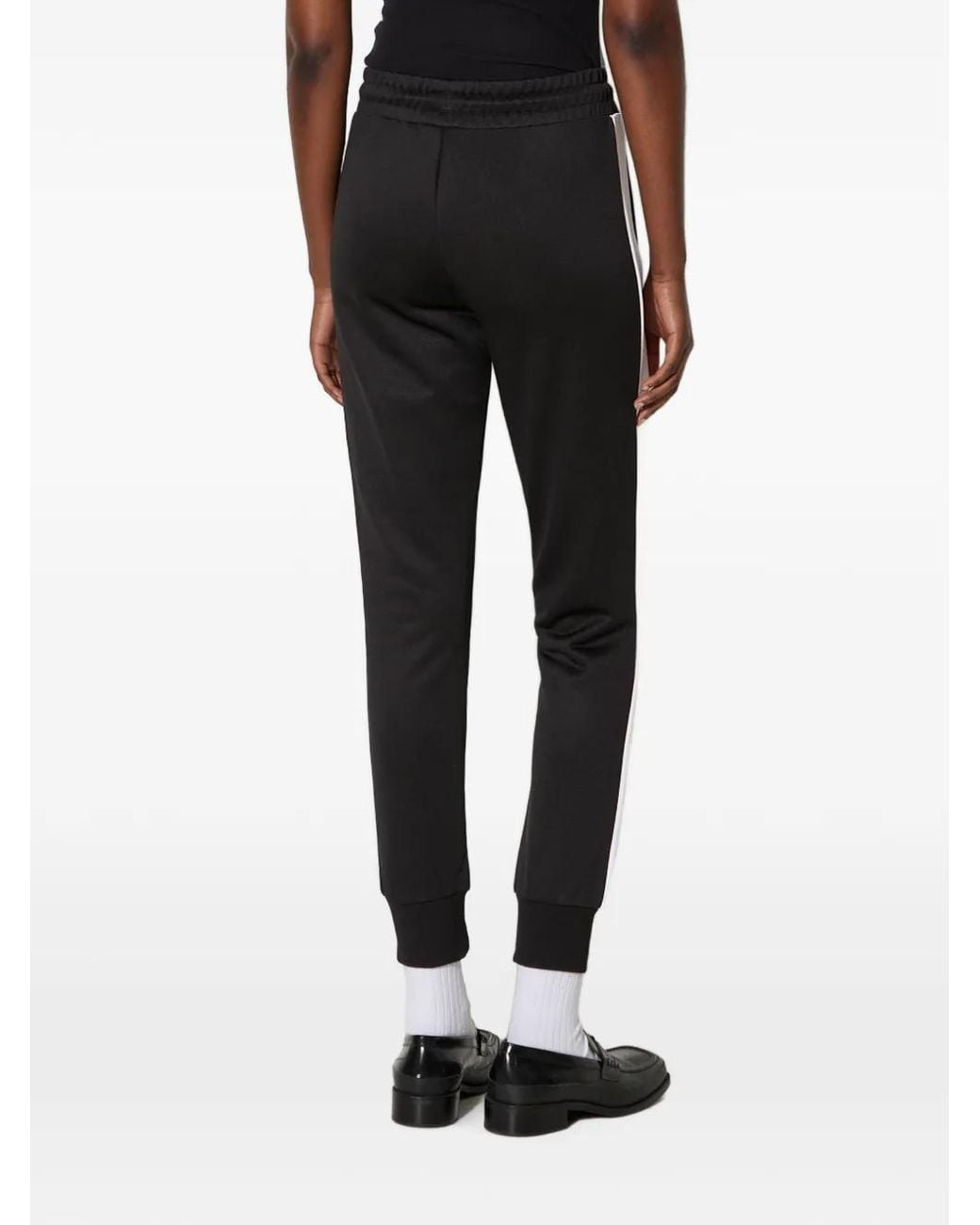 PUMA Black Iconic T7 Side-Stripe Track Pants