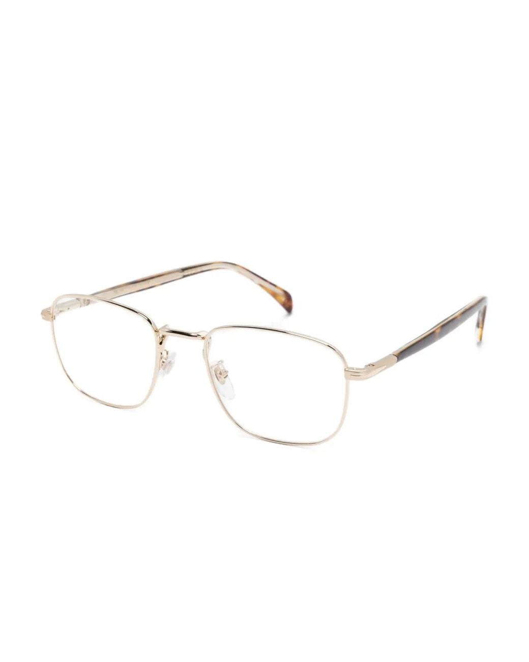 David Beckham Natural Rectangle-Frame Glasses