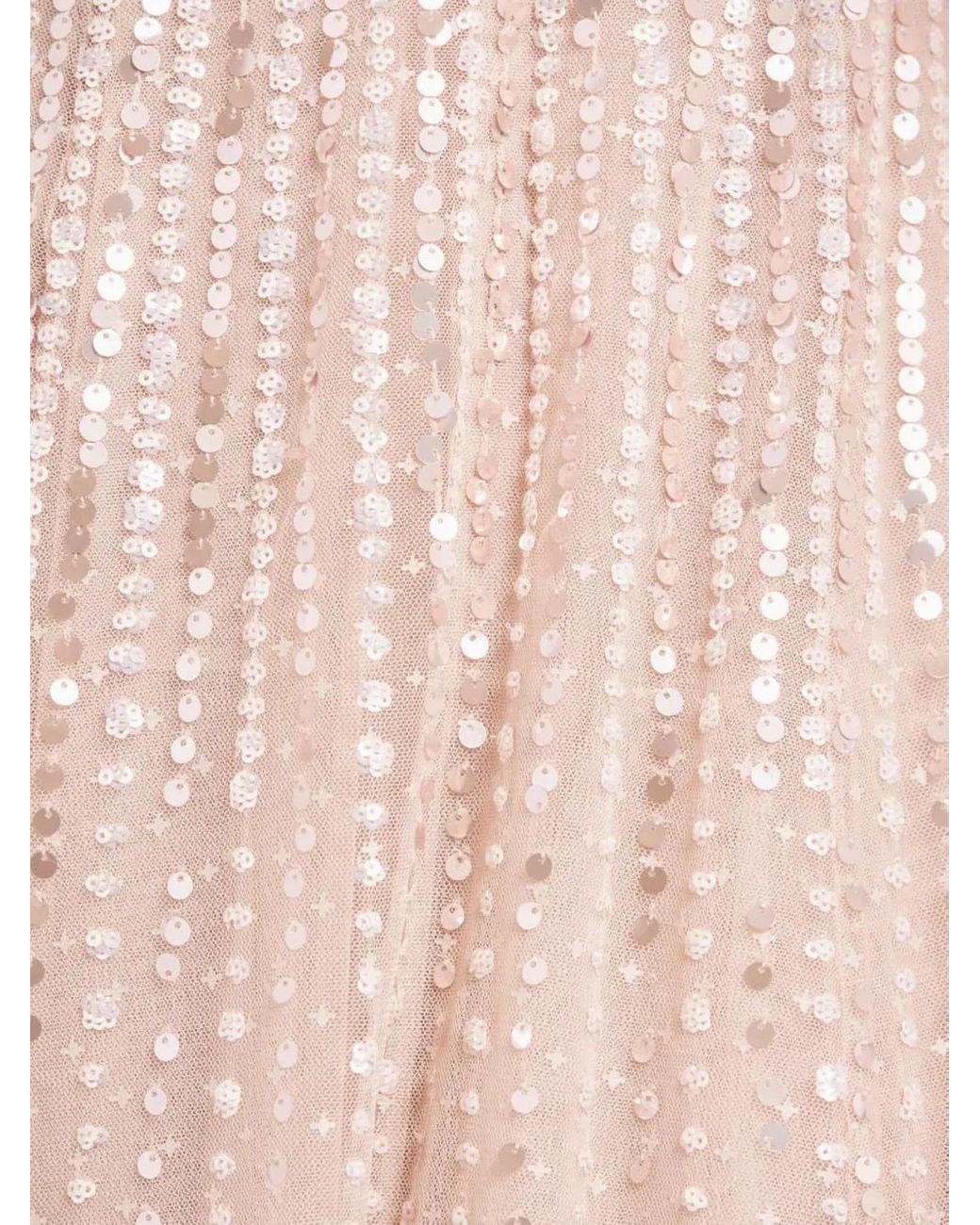 Robe Mi-Longue Moonlight À Sequins Needle & Thread en coloris Pink