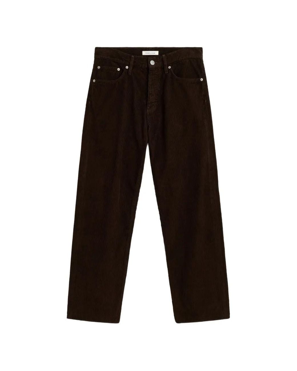 sunflower Black Corduroy Wide-Leg Trousers for men