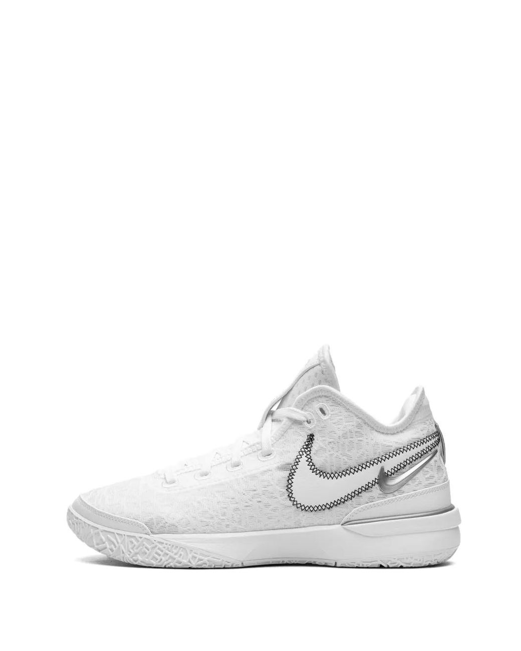 Nike White Zoom Lebron Nxxt Gen Metallic" Sneakers