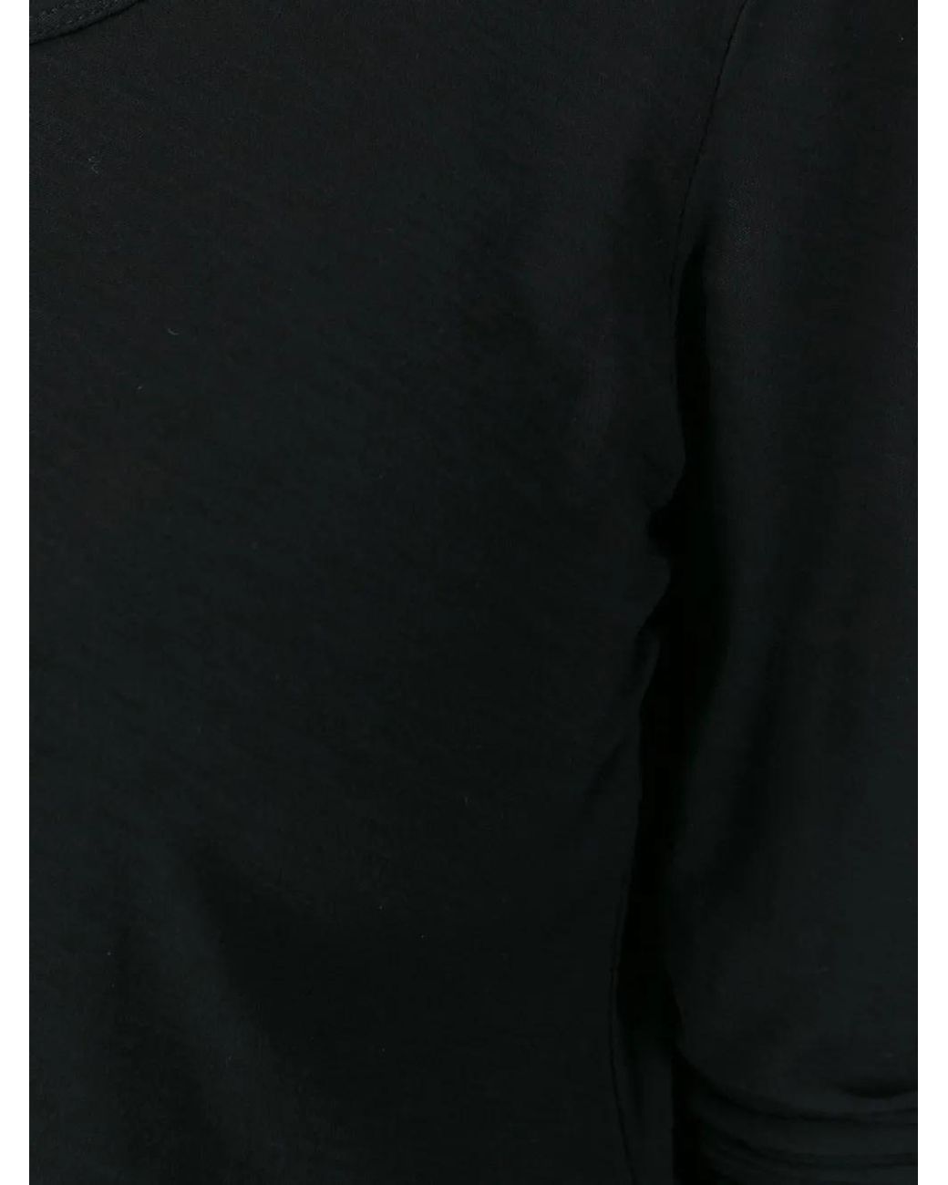 James Perse Black Round Neck Longsleeved T-Shirt