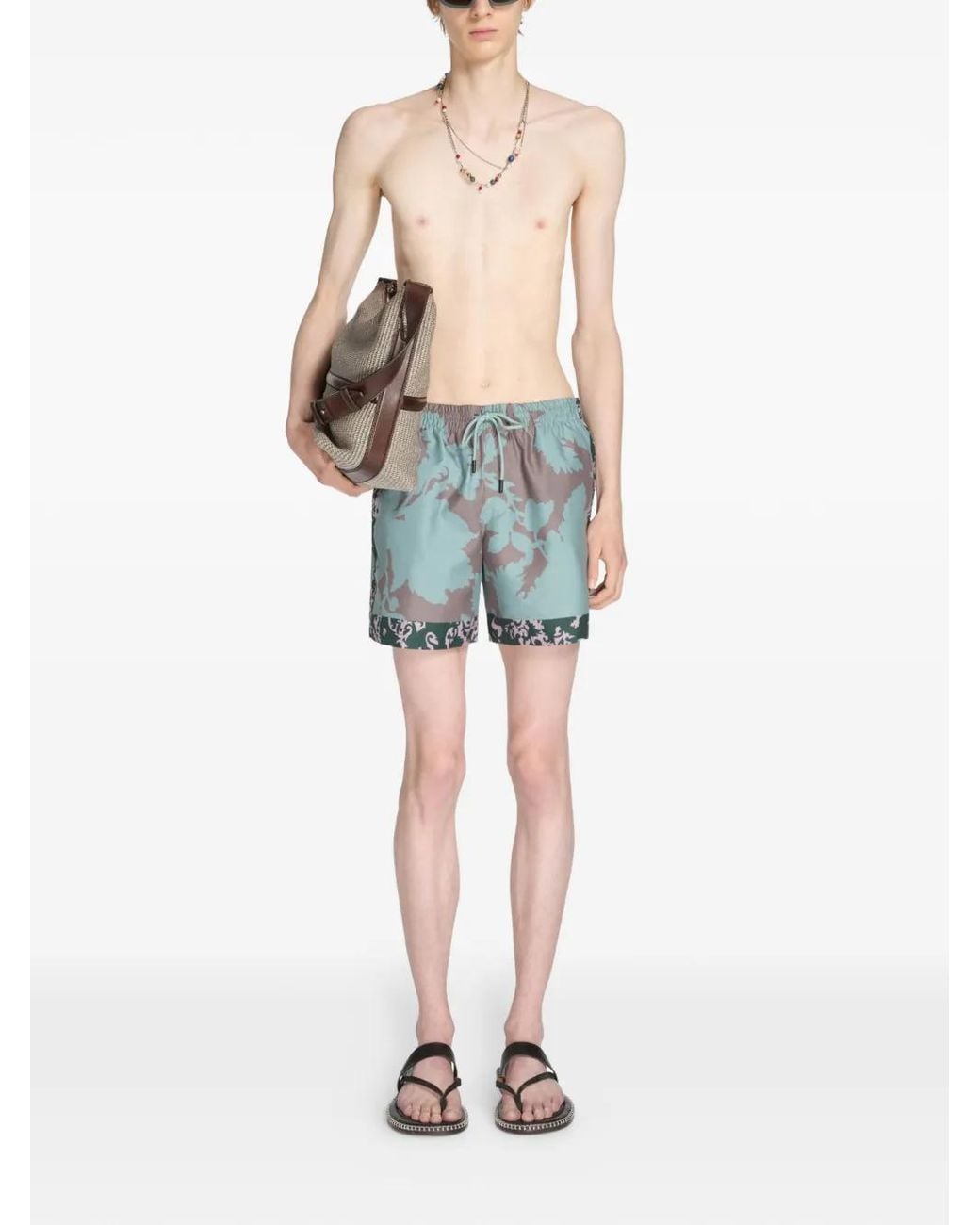 Dries Van Noten Black Flip Flops for men