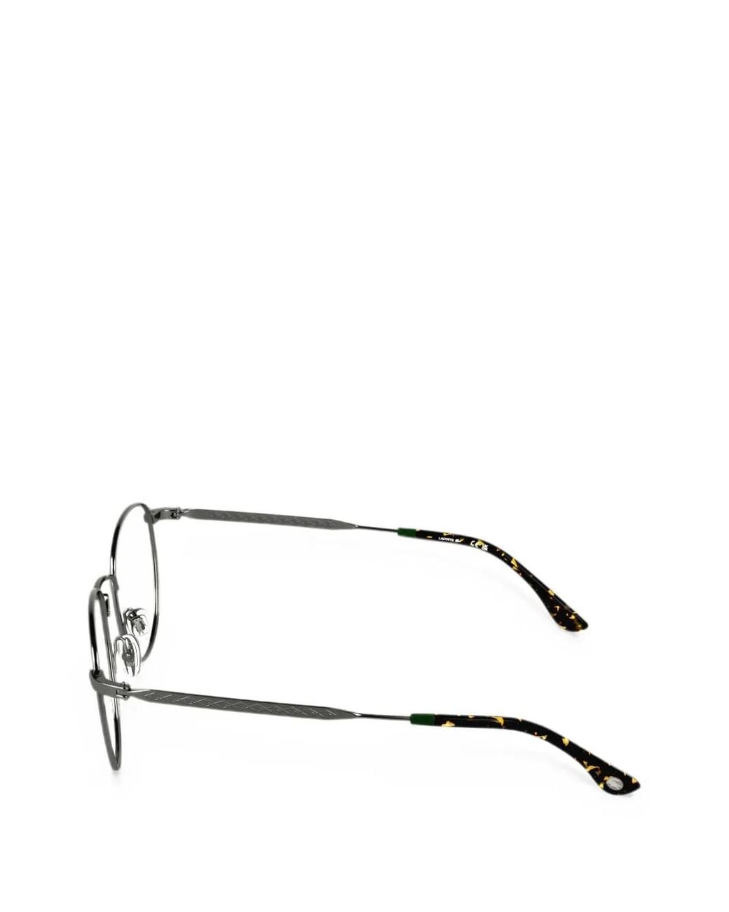 Lacoste White Geometric-Frame Glasses