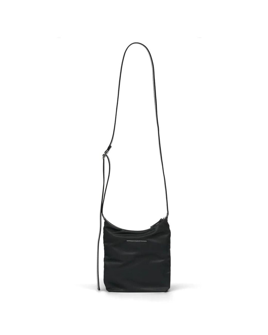 MM6 by Maison Margiela White Numeric Vertical Crossbody Bag
