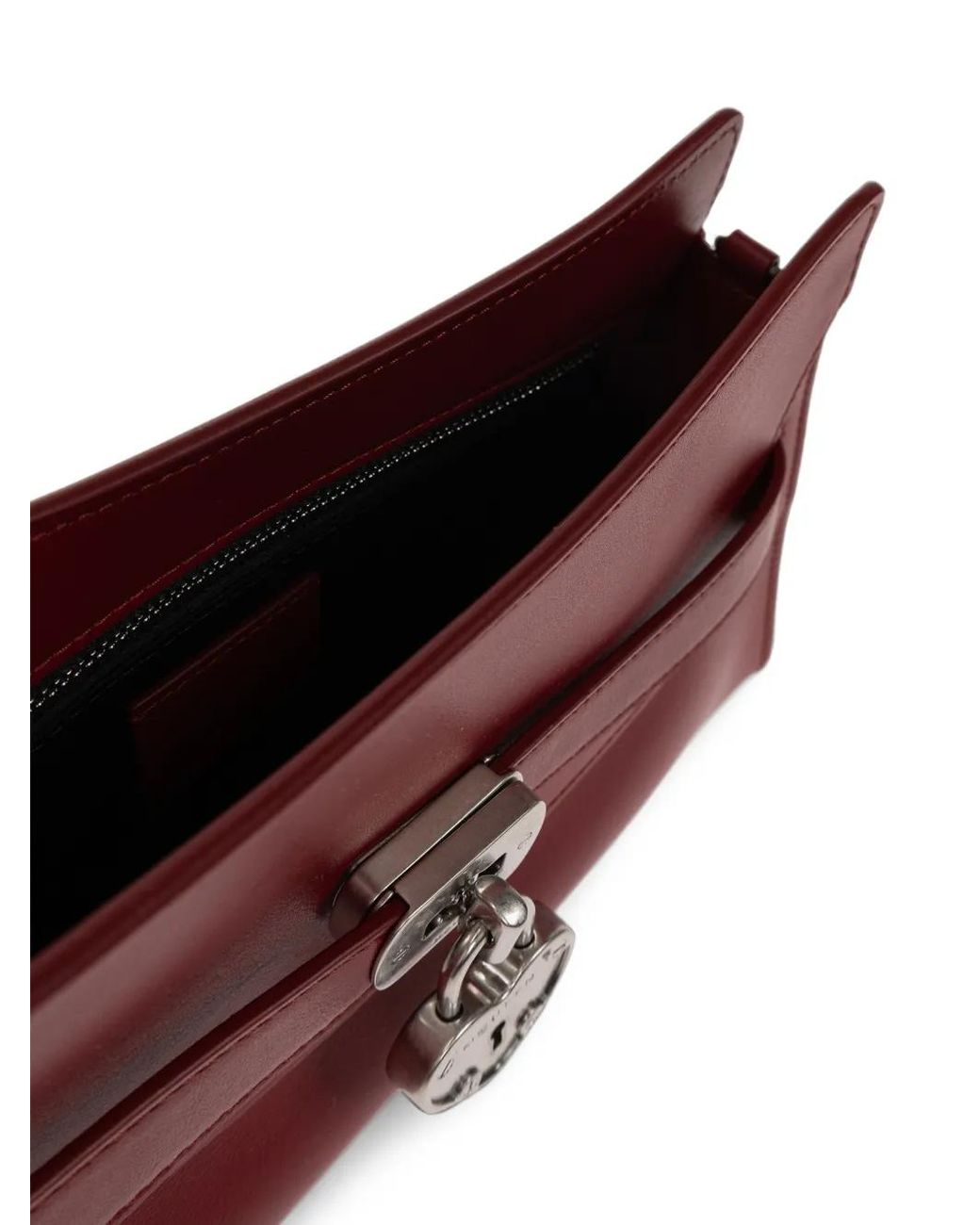 Borsa A Spalla Lock Mini di McQueen in Red
