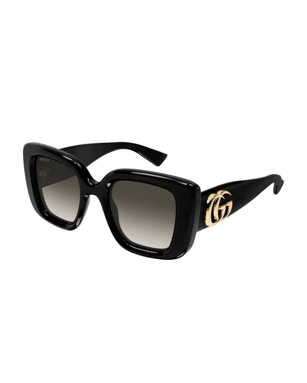 Gucci Gg1975S Geometric Sunglasses in Black | Lyst