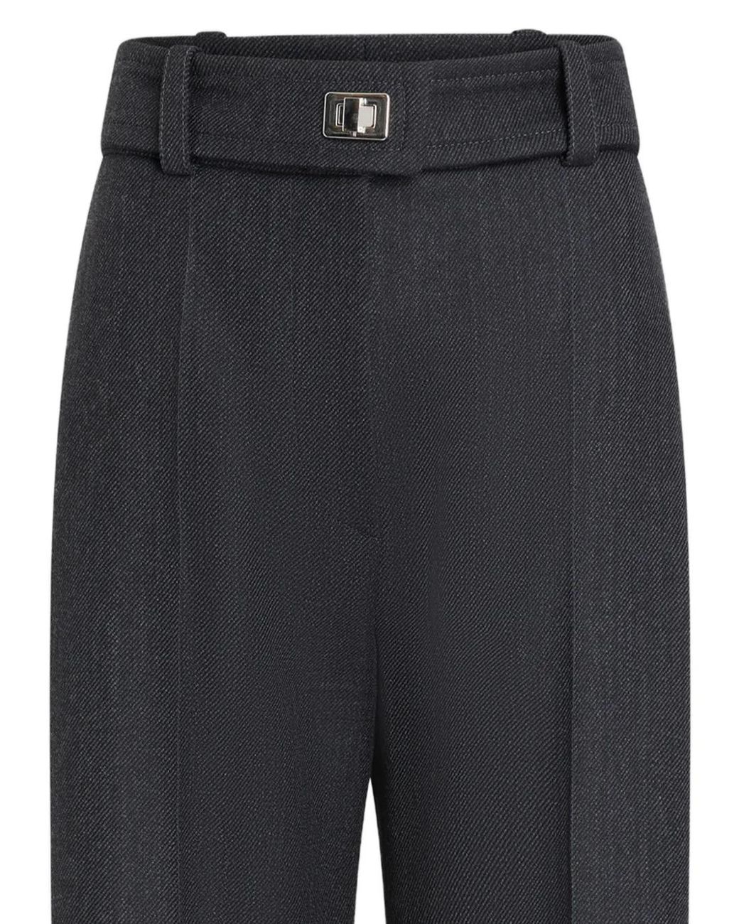 Patou Blue Virgin-Wool Trousers