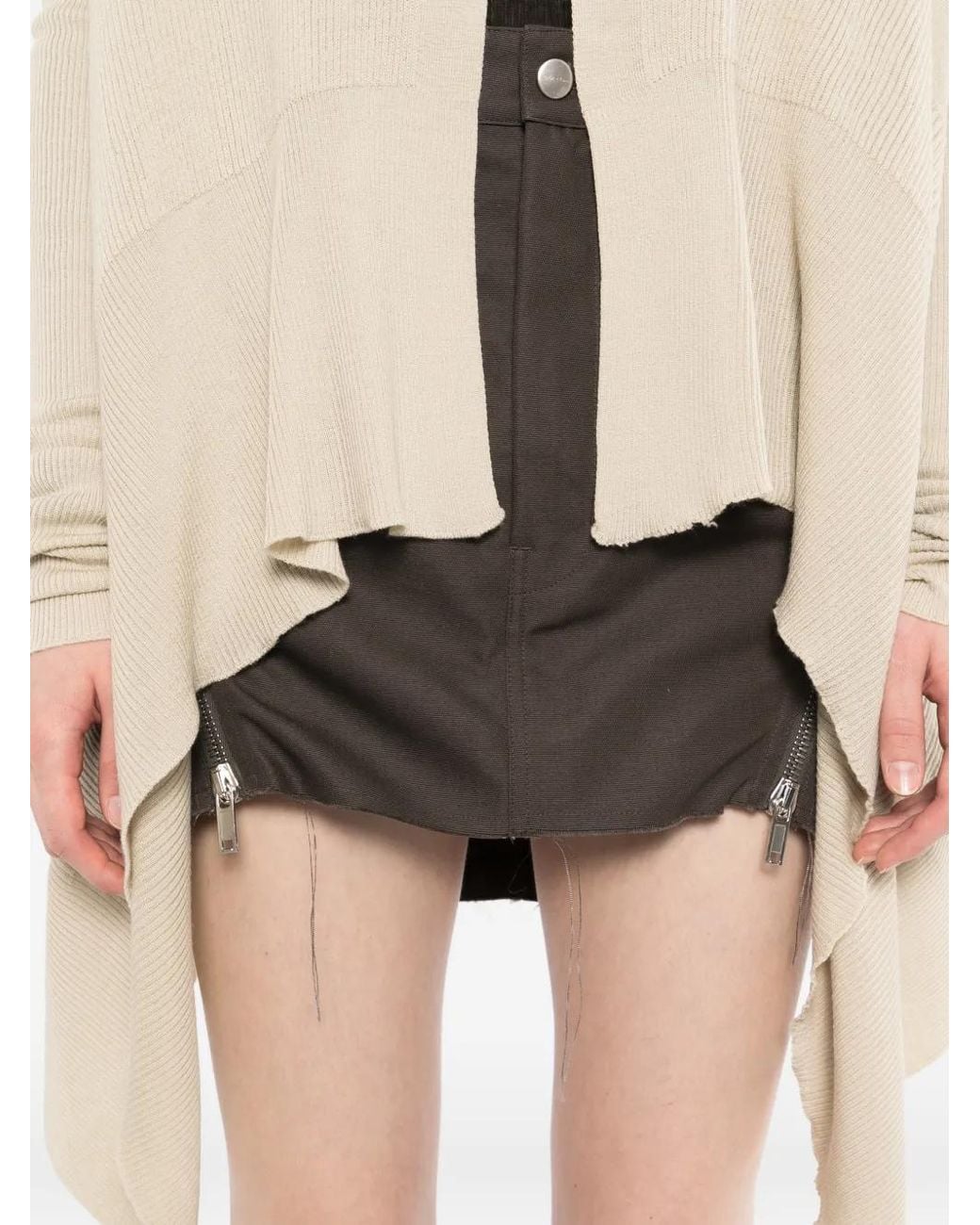 Rick Owens Natural Wrap Cardigan