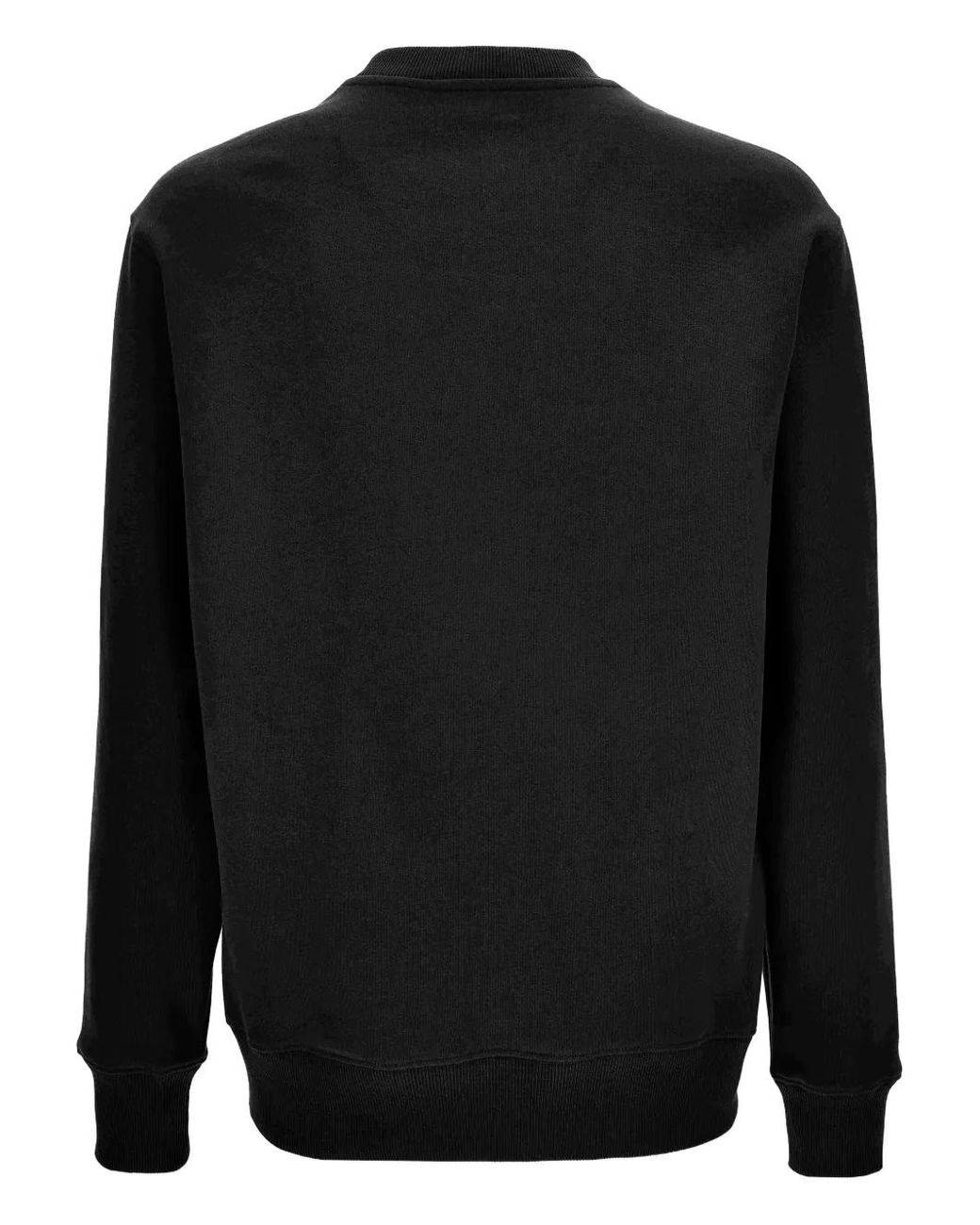 Versace Jeans Couture Black Logo-Patch Sweatshirt for men