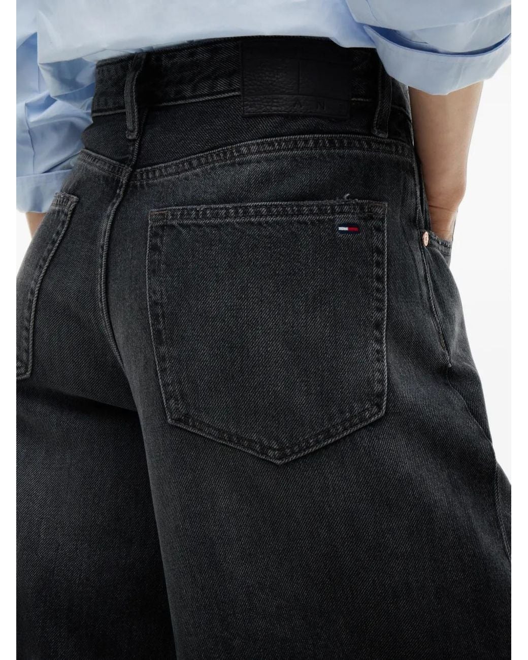 Tommy Hilfiger Blue Charlie Faded Wide-Leg Jeans