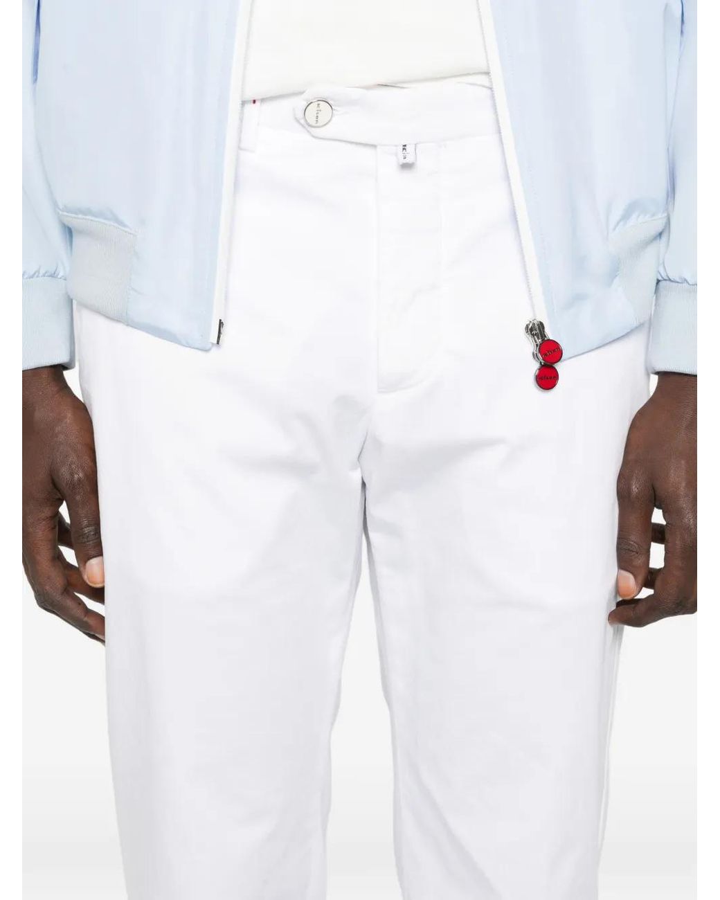 Kiton Geknöpfte Hose in White für Herren