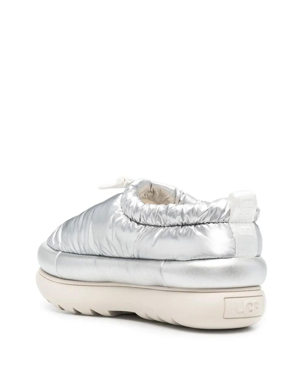 Ugg White Maxi Metallic Clogs
