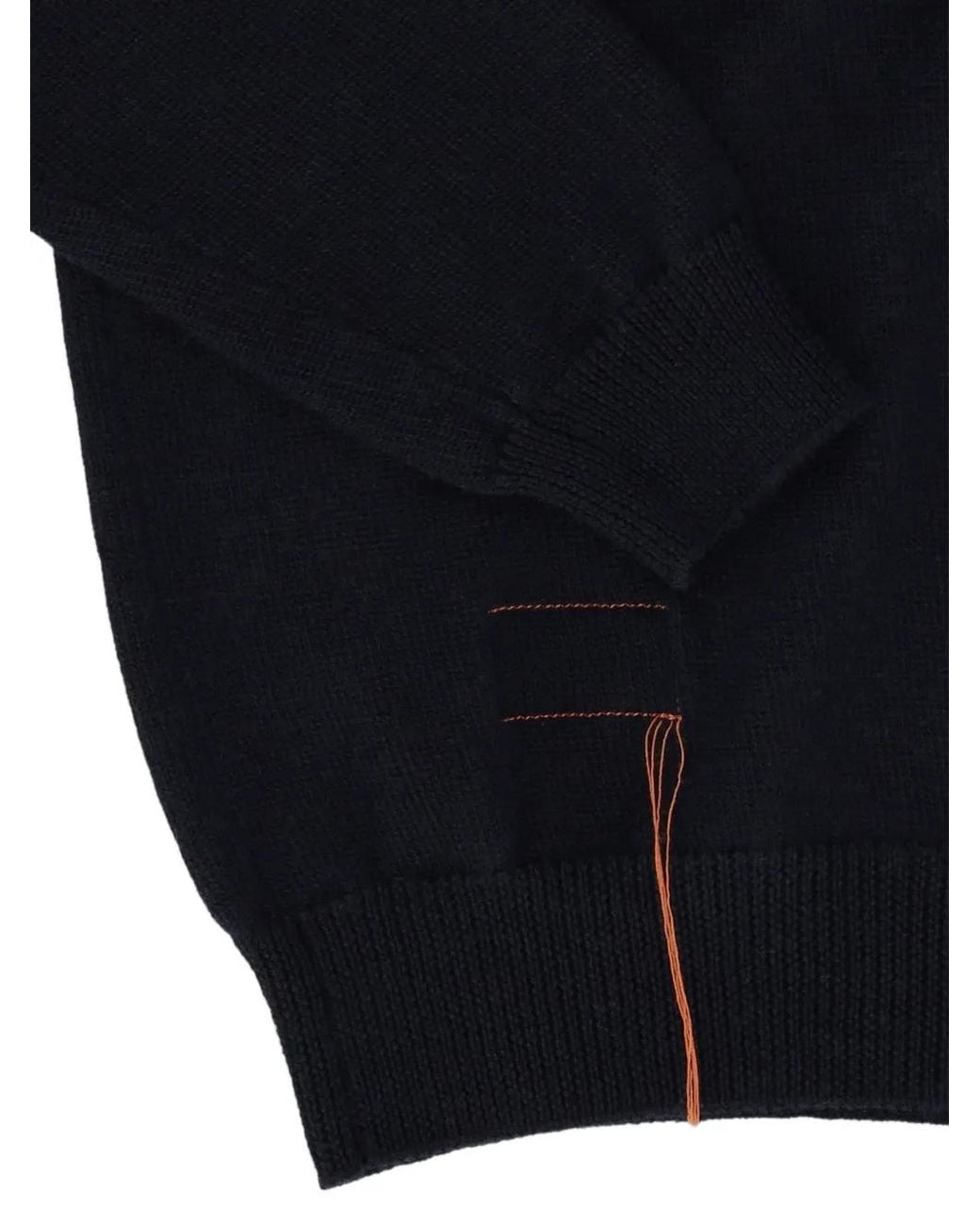 Fortela Black Cliff Diamond-Pattern Sweater for men