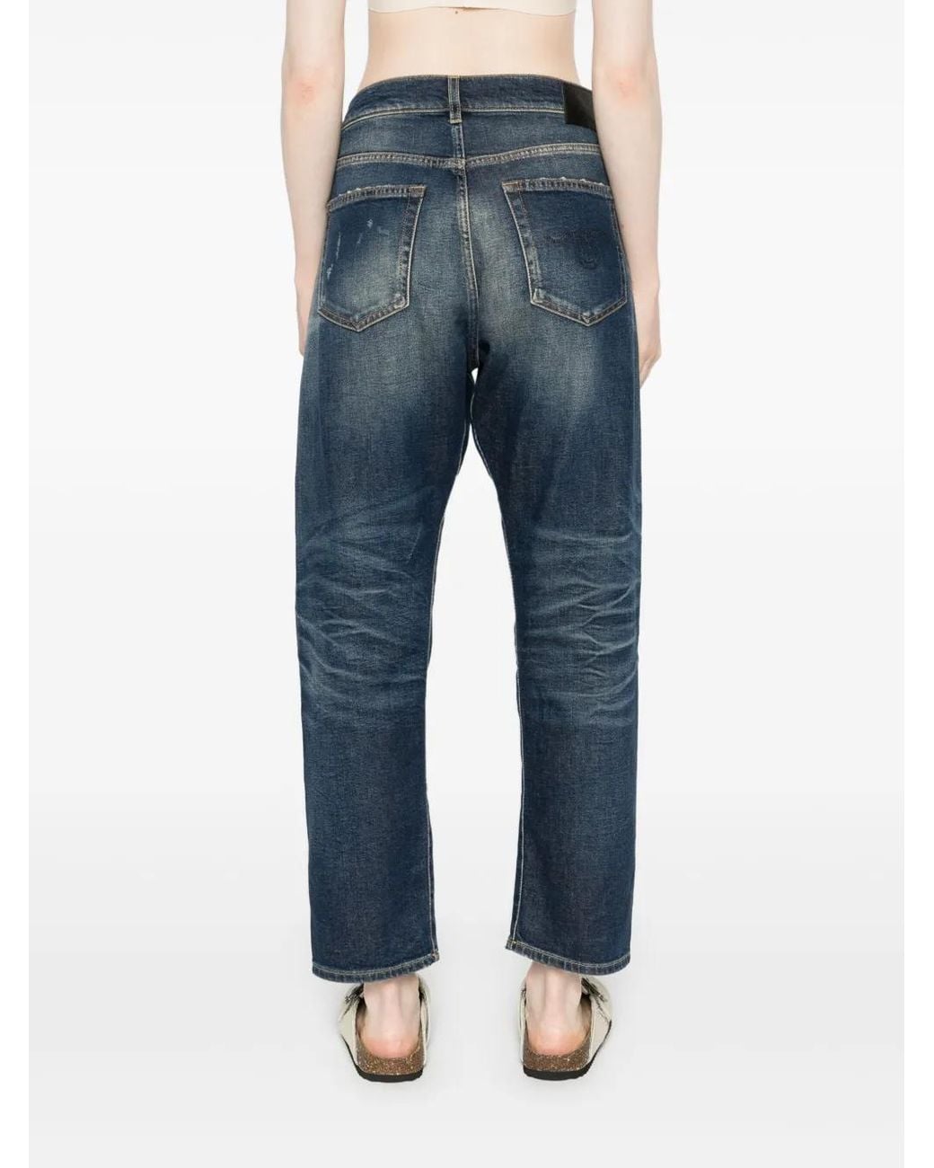 R13 Blue Crossover Jeans