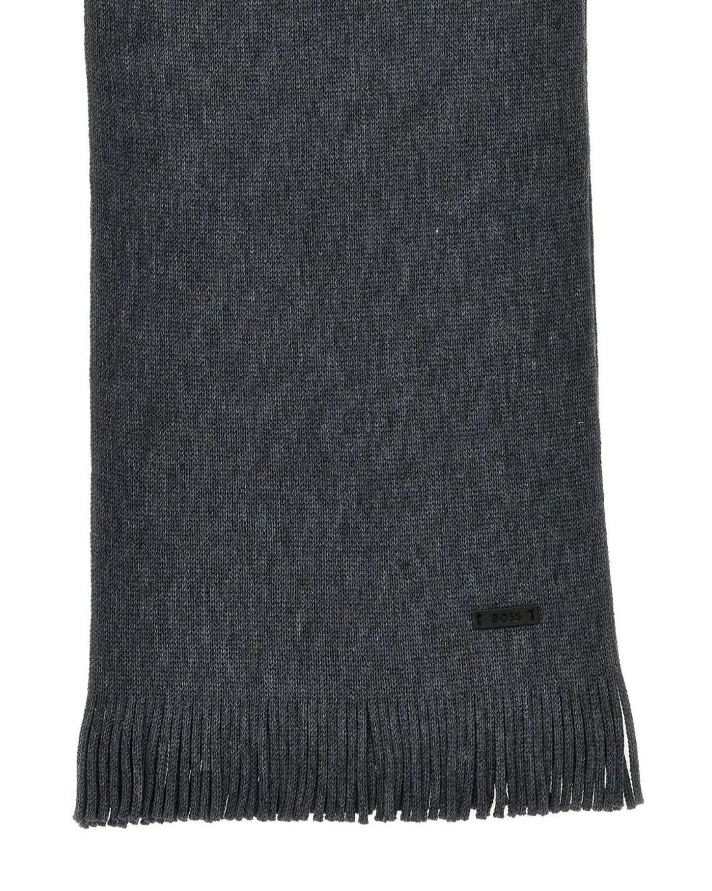 Boss Blue Albas Scarf for men