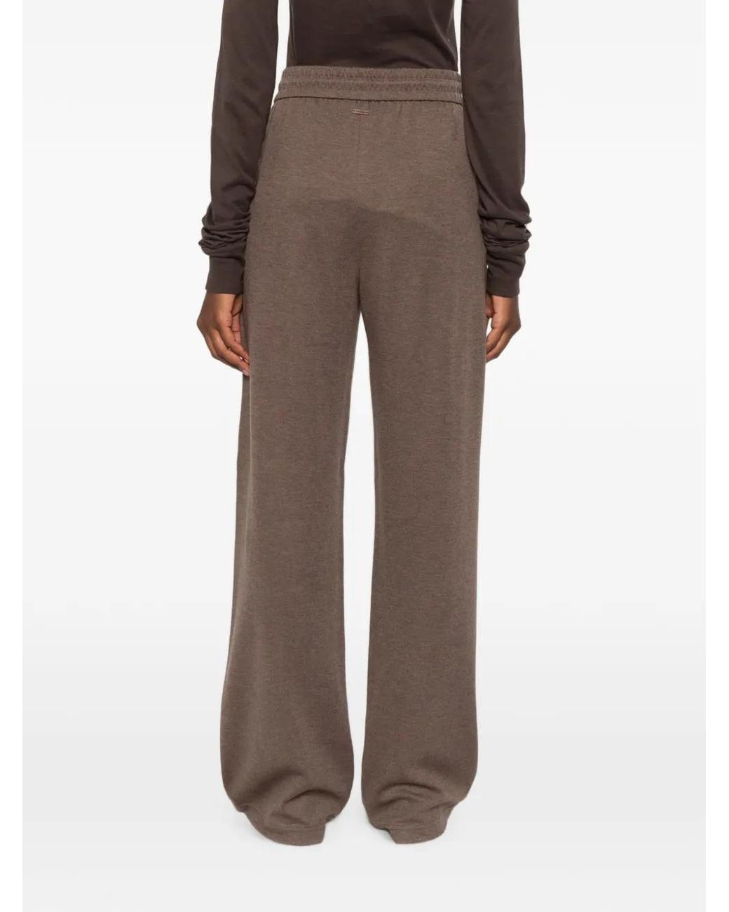 Max Mara Brown Pantalon De Jogging À Lien De Resserrage