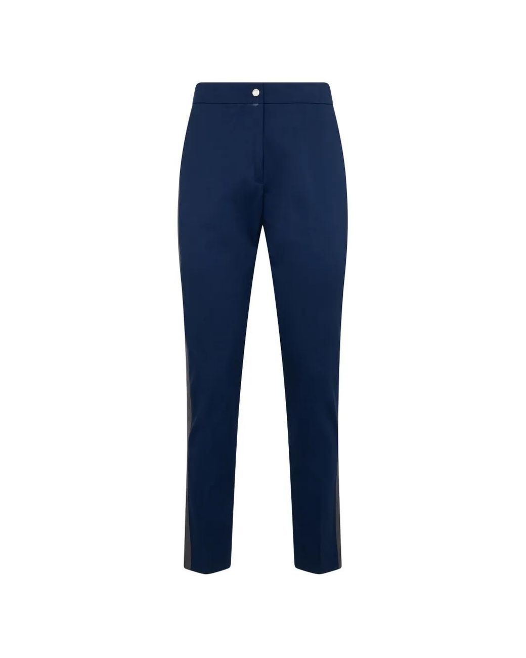 Moorer Blue Side-Stripe Tailored Trousers