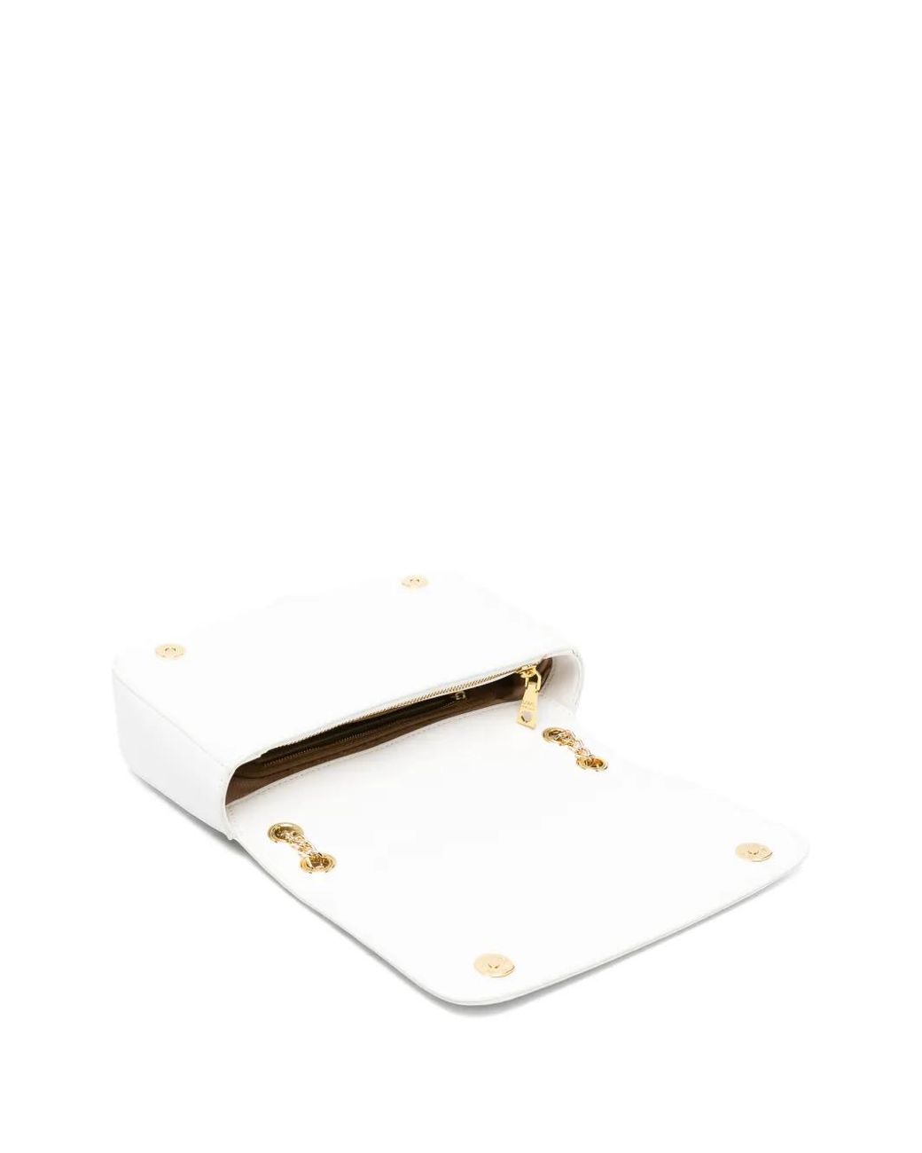 Love Moschino White Heart-Perforated Cross Body Bag