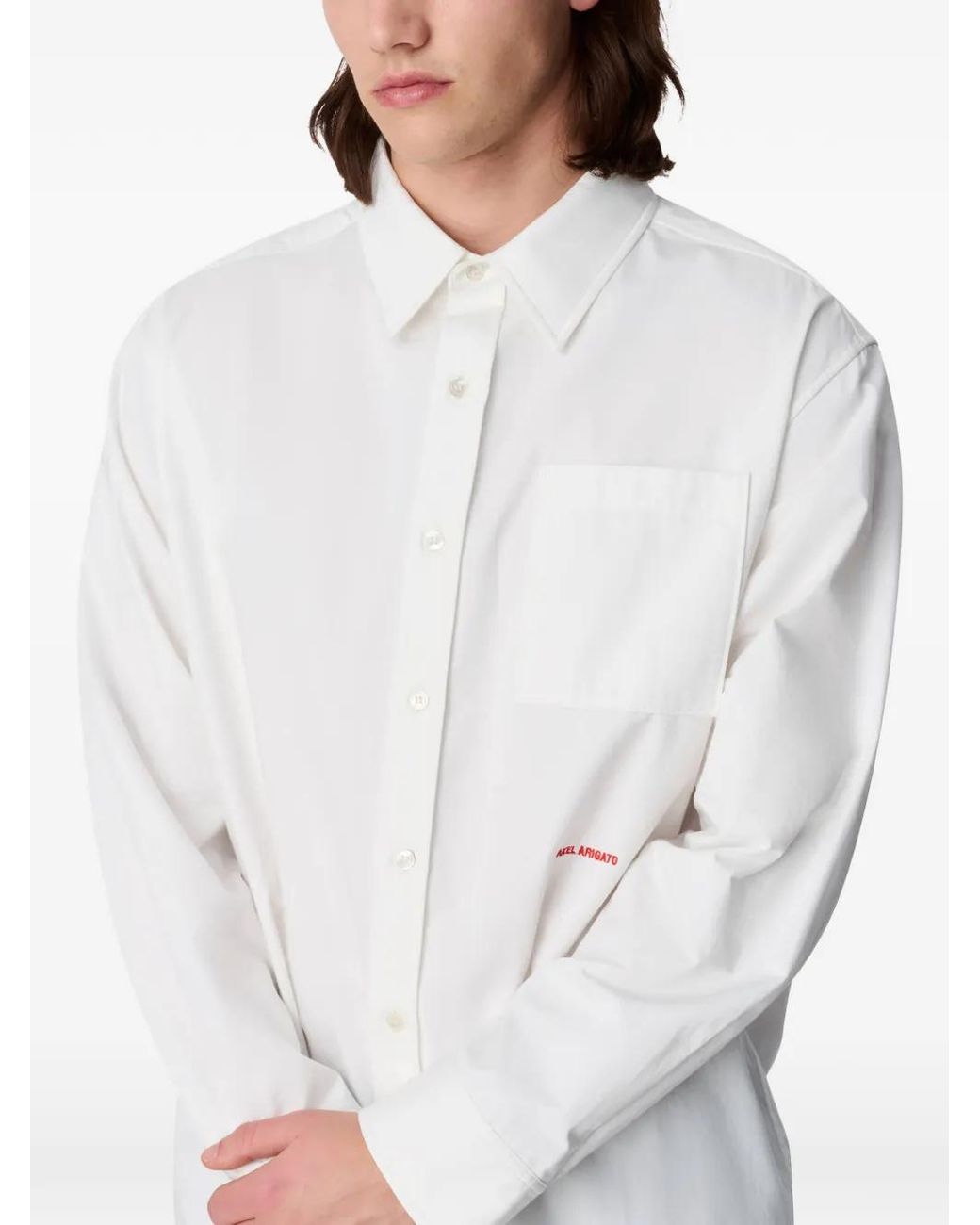 Axel Arigato White Wick Logo-Print Shirt for men
