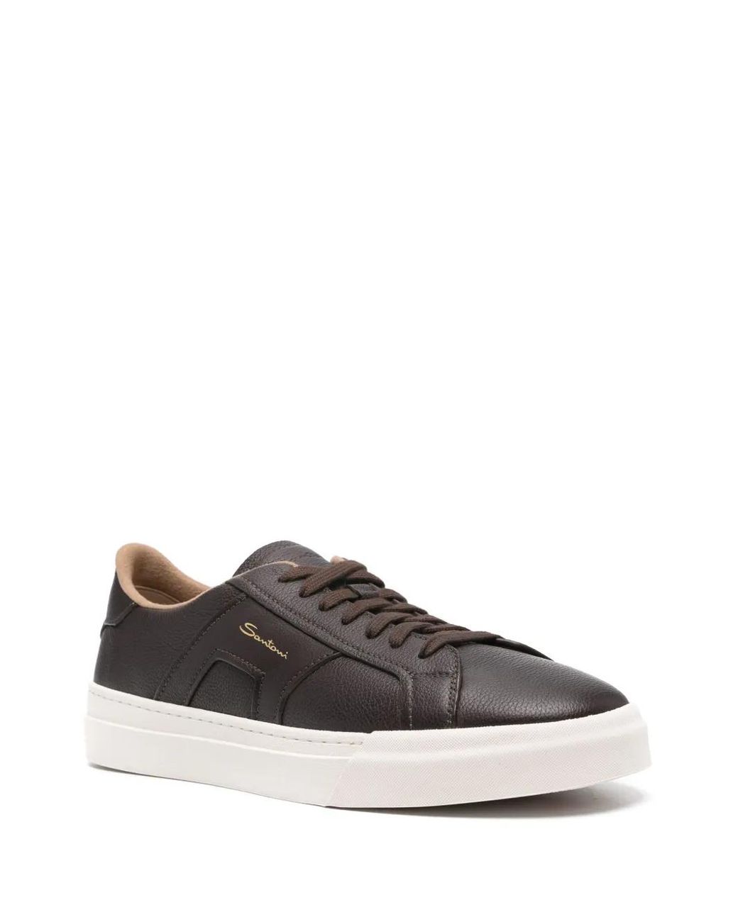 Santoni Brown Trainers for men
