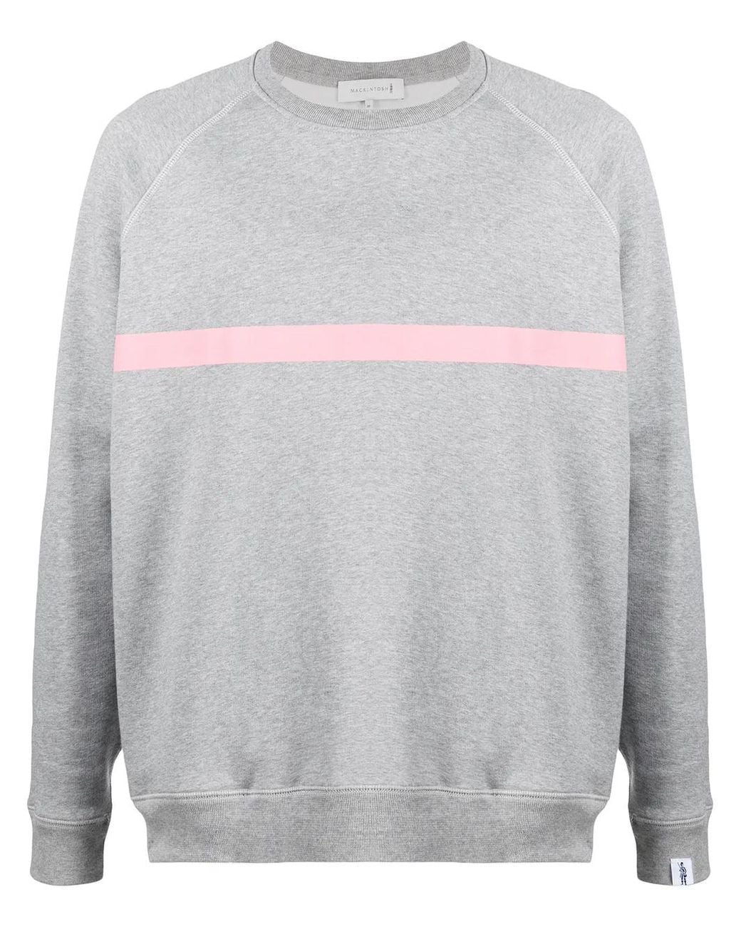 Mackintosh Gray Stripe Detial Sweatshirt for men