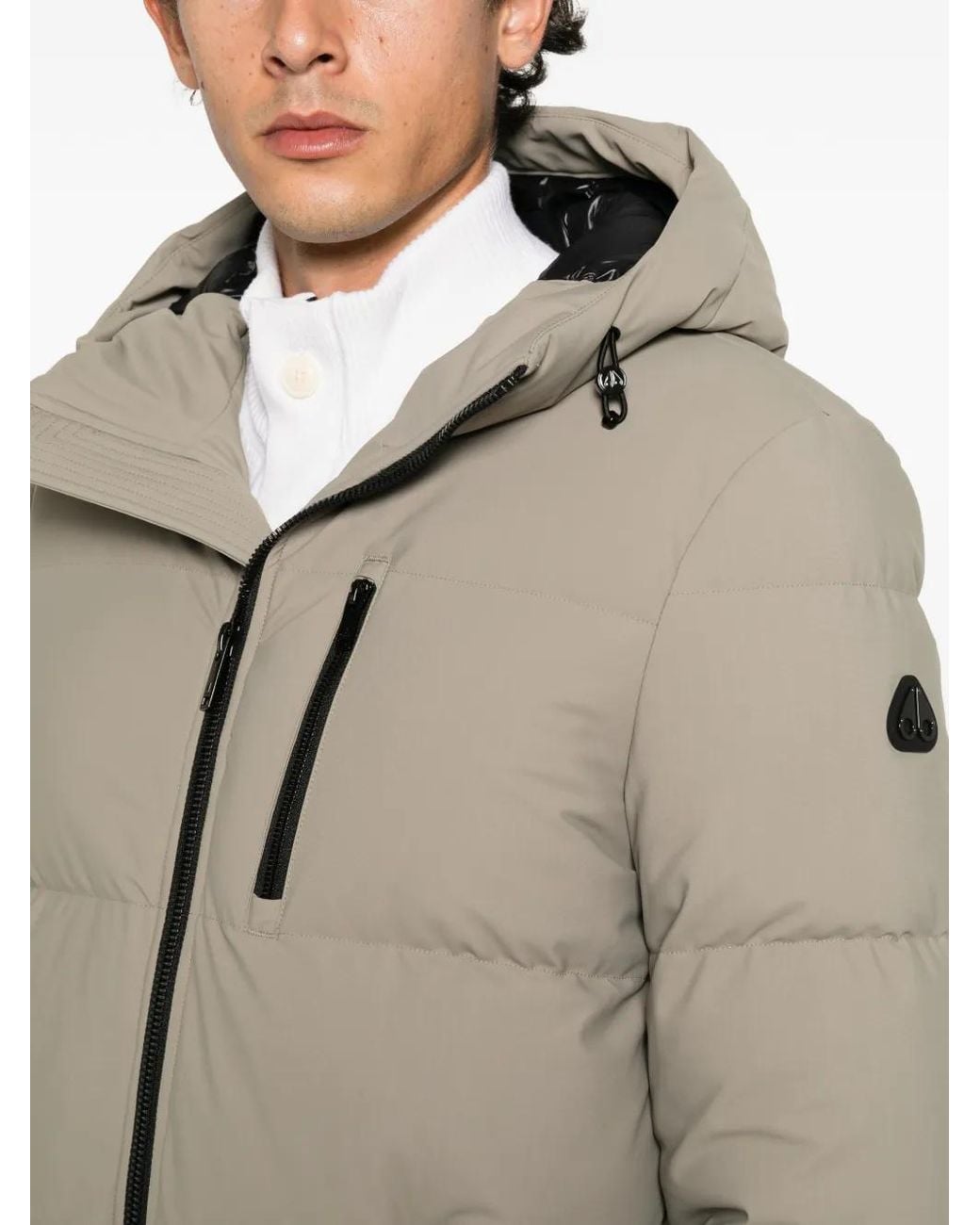 Moose Knuckles Natural Soho 3Q Quilted Hooded Coat for men