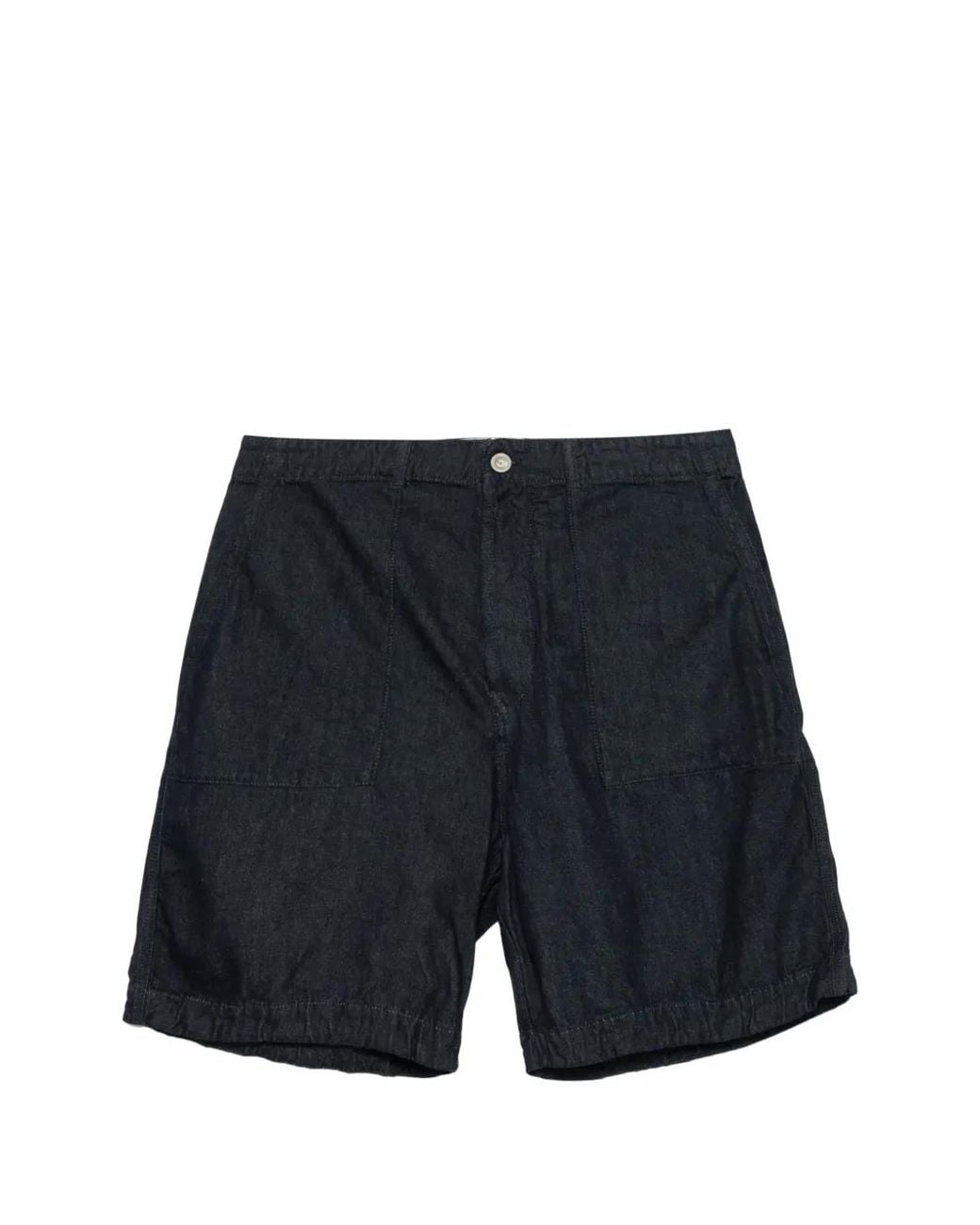 C P Company Blue 3/1 Denim Shorts for men