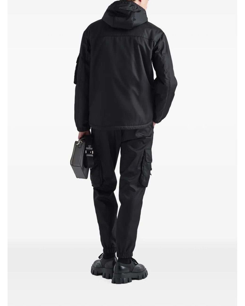 Prada Black Re-Nylon Pants for men