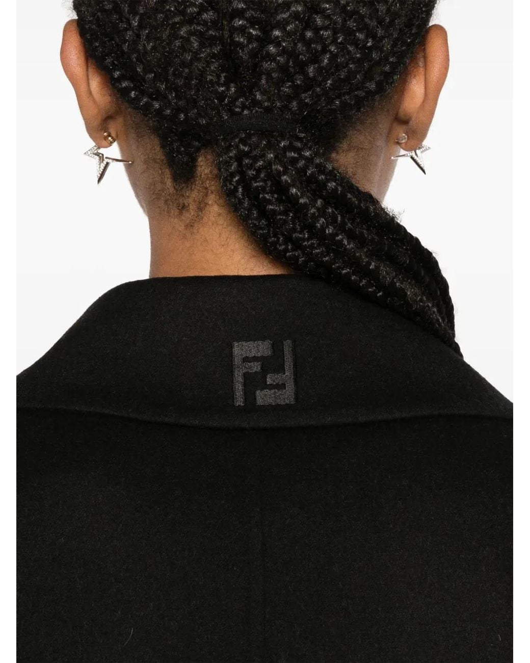 Fendi Black Belted Coats