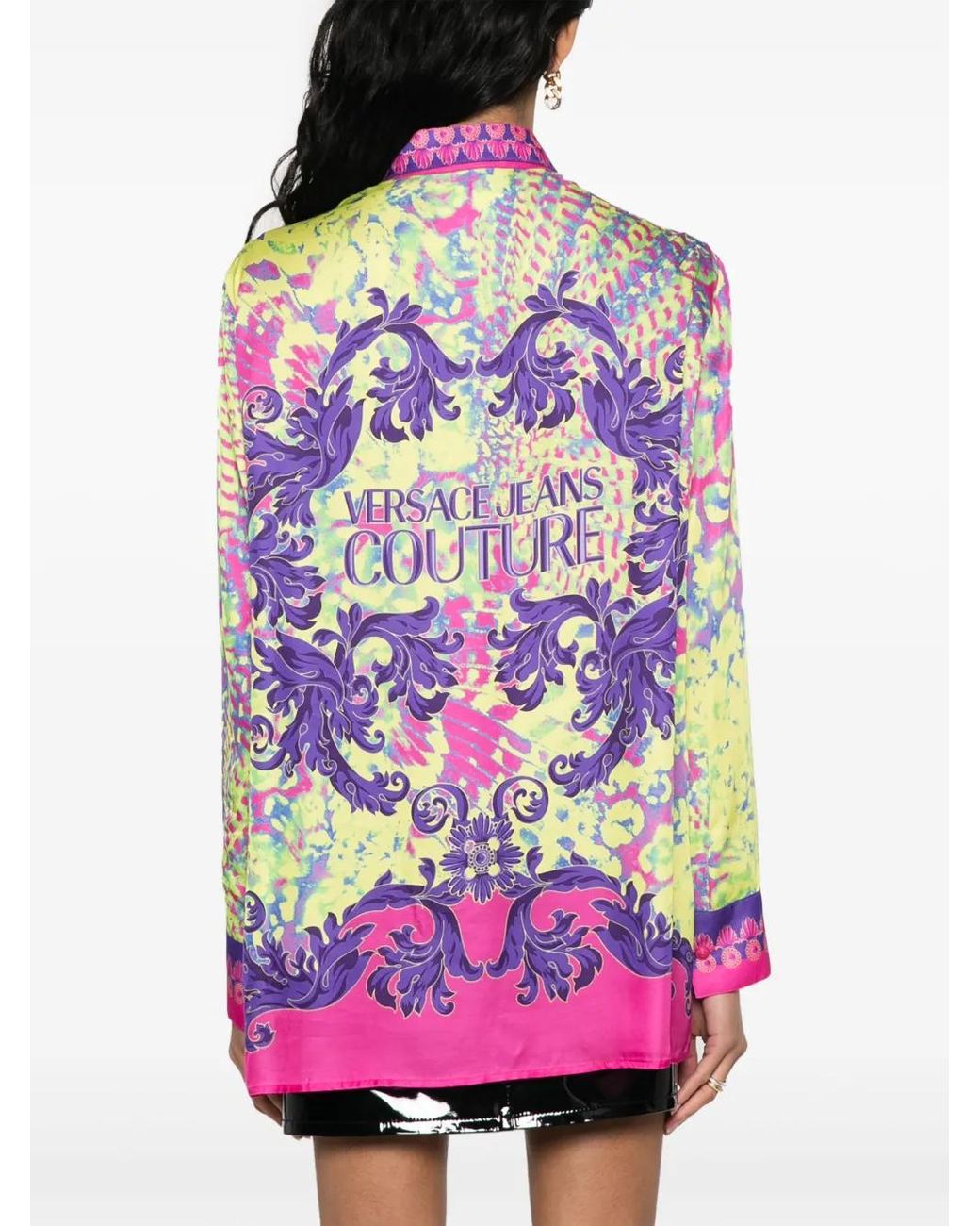 Versace Jeans Couture Pink Printed Shirt