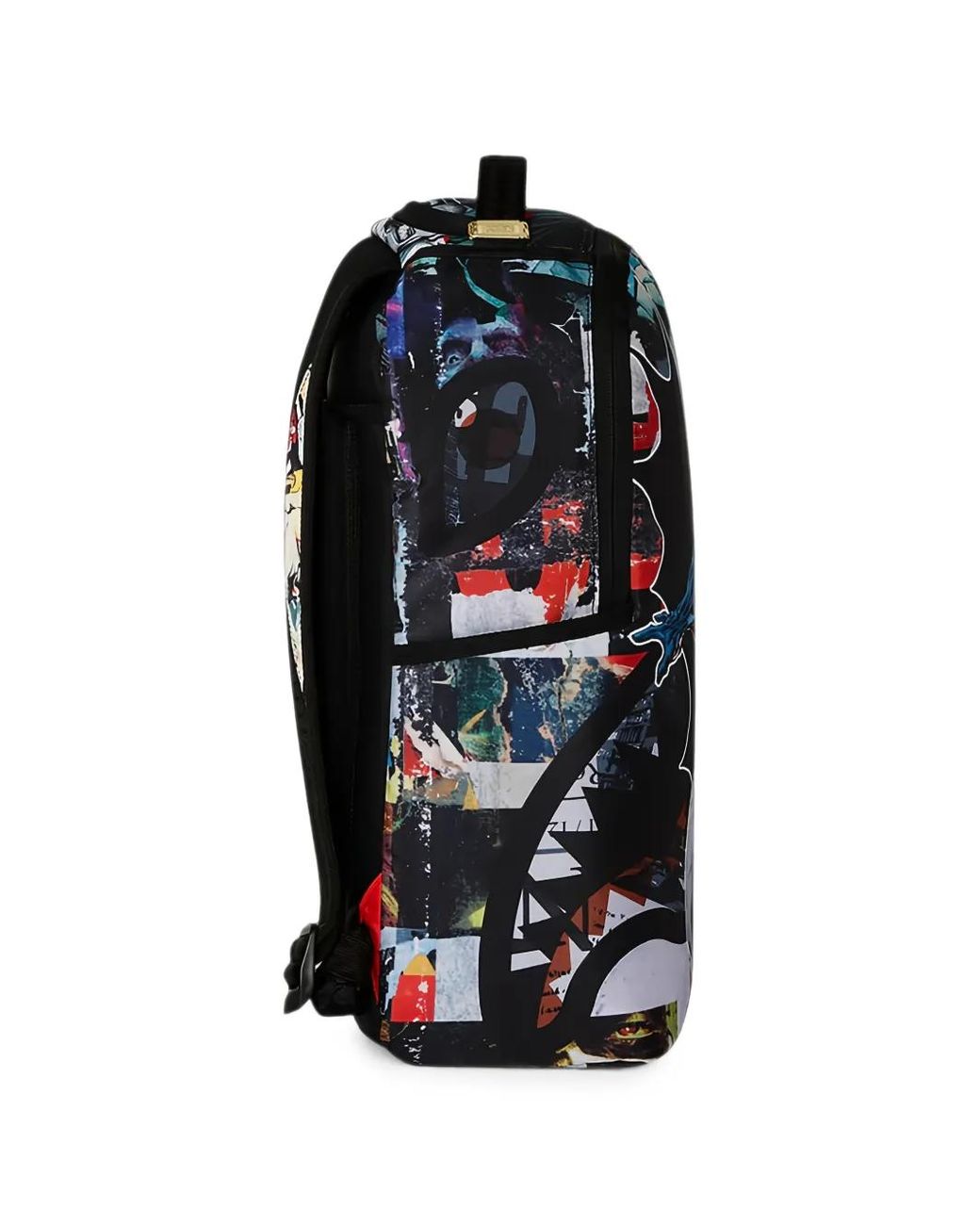 Sprayground Blue Batman Collage Shark Backpack for men
