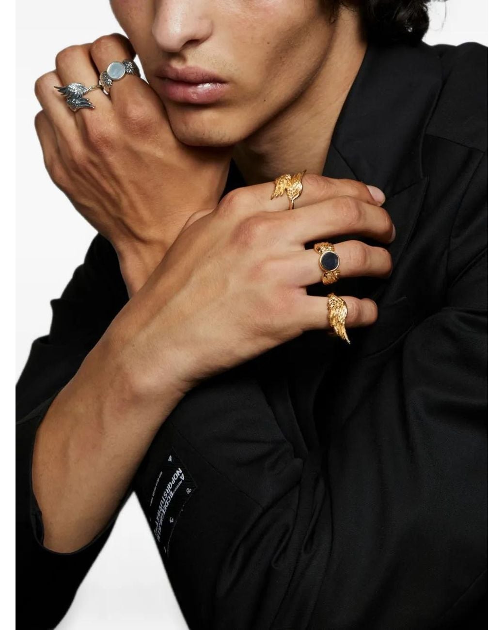 Emanuele Bicocchi Black Ala Wing Ring