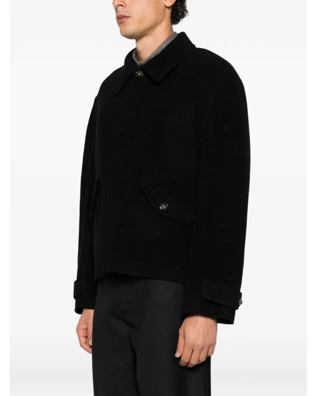Séfr Black Wool Jacket for men