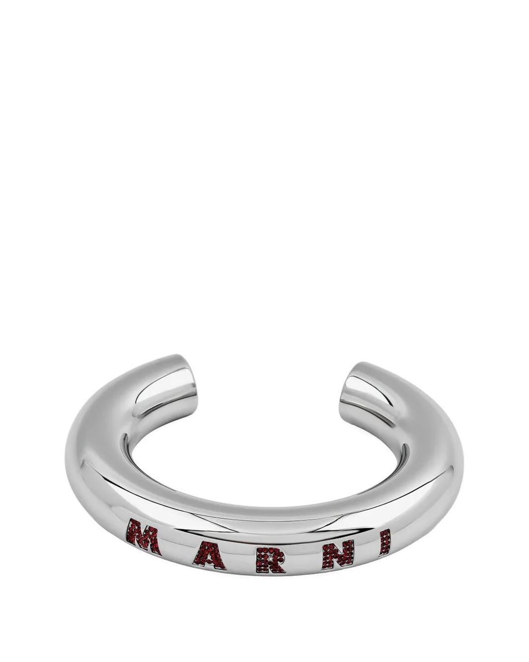 Marni White Swarovski Stone Bracelet