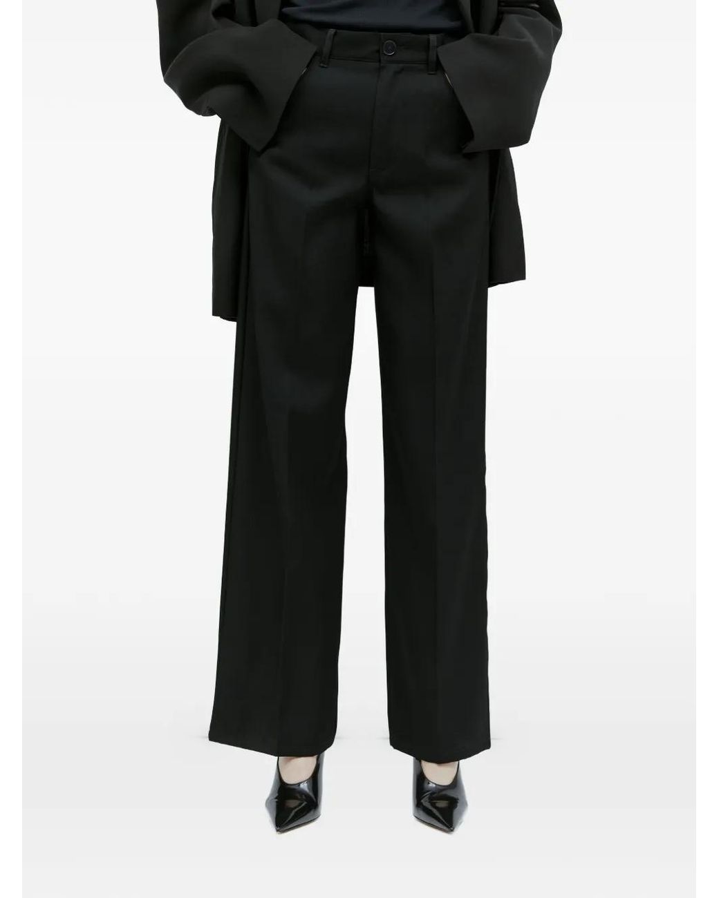 Jil Sander Black Flared Trousers