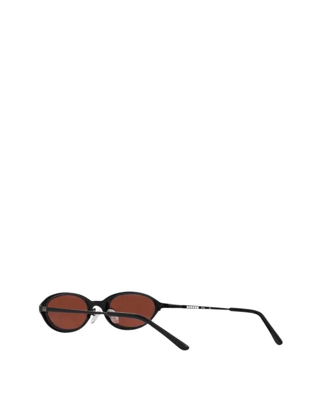 BRU Eyewear Black Poly Oval-Frame Sunglasses